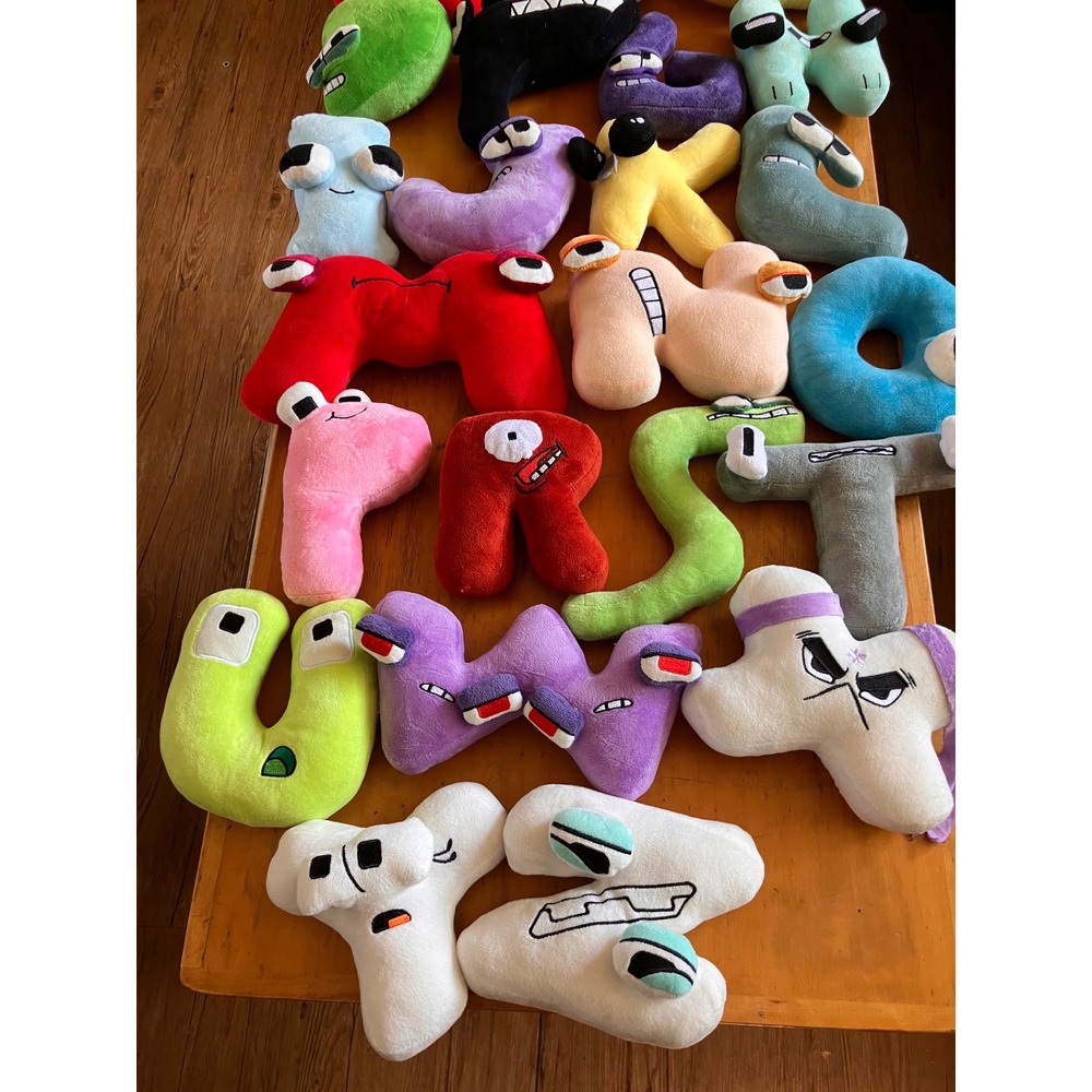 Alphabet Lore Plush Toy Set of 24 (No E or Q) Letter Characters Stuffed Figures - Picture 3 of 4